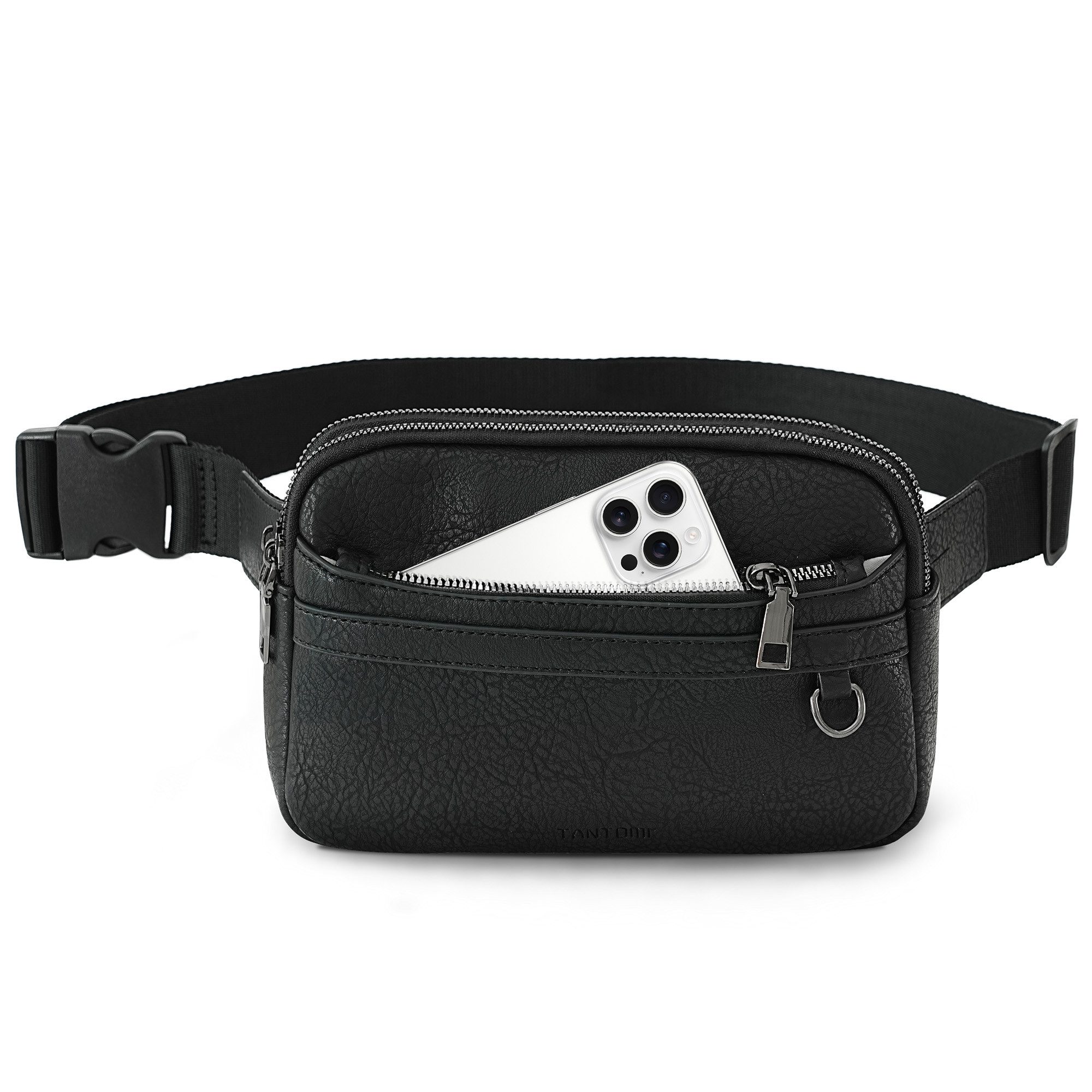TANTOMI Umhängetasche Umhängetasche Damen, Bauchtasche Damen Elegant Gürteltasche, mit Zwei-Wege-Reißverschluss, Crossbody Bag