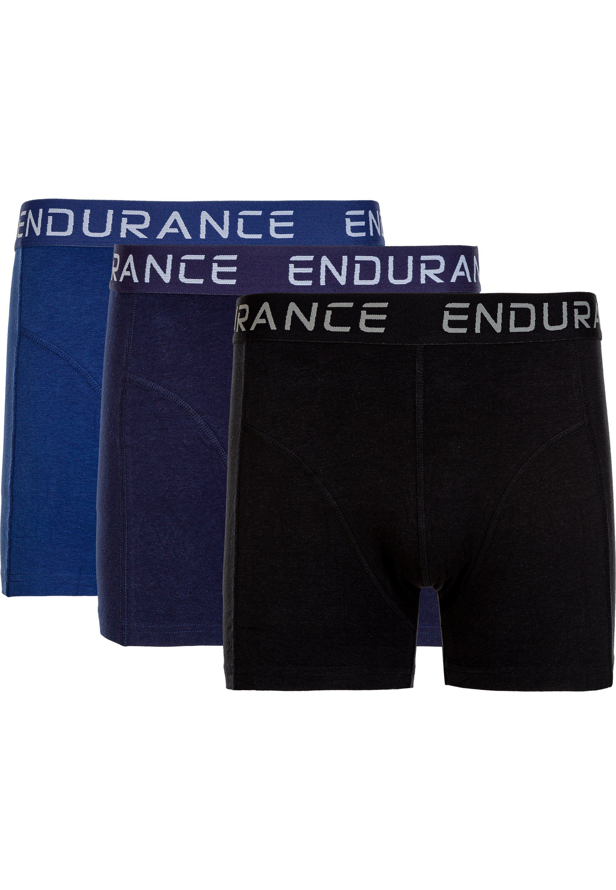 ENDURANCE Boxershorts Burke (1-St) 3er praktischen blau-blau im Pack