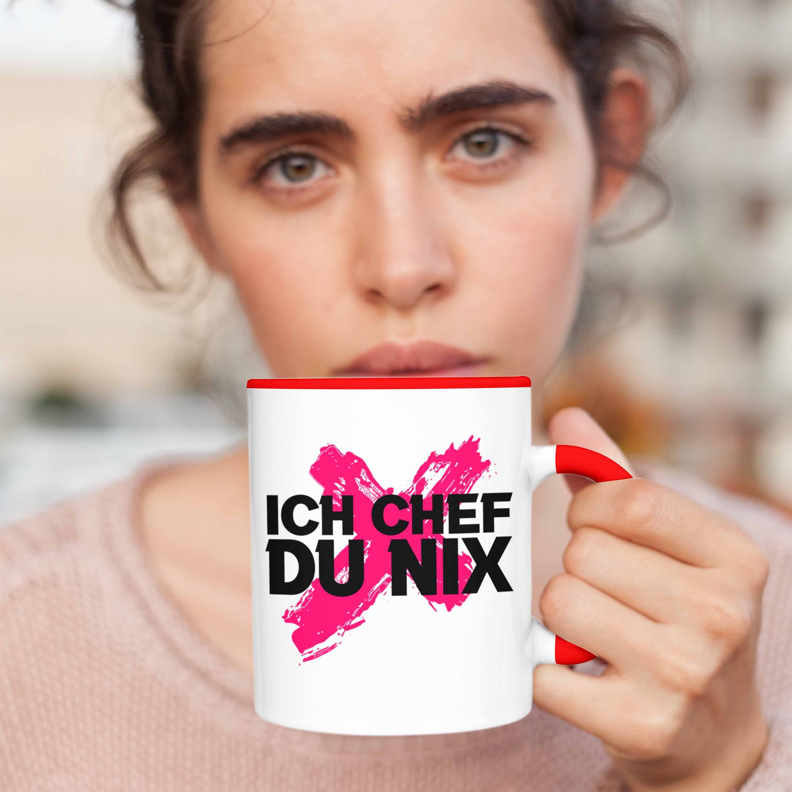 Geschenk Lustiger Spruch Schaf - Du Nix Geschenkidee Tasse Von Tasse Chef Rot Team Chef Bester Ich Trendation Trendation Tasse