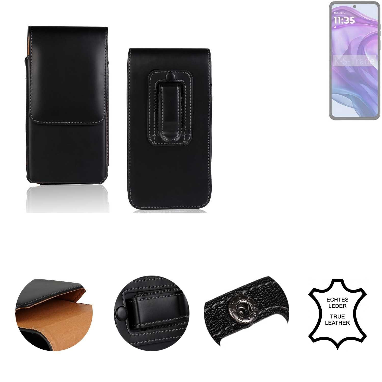 K-S-Trade Handyhülle für Motorola Razr 50 Ultra, Holster Gürteltasche Handy Hülle Schutzhülle Handyhülle Leder