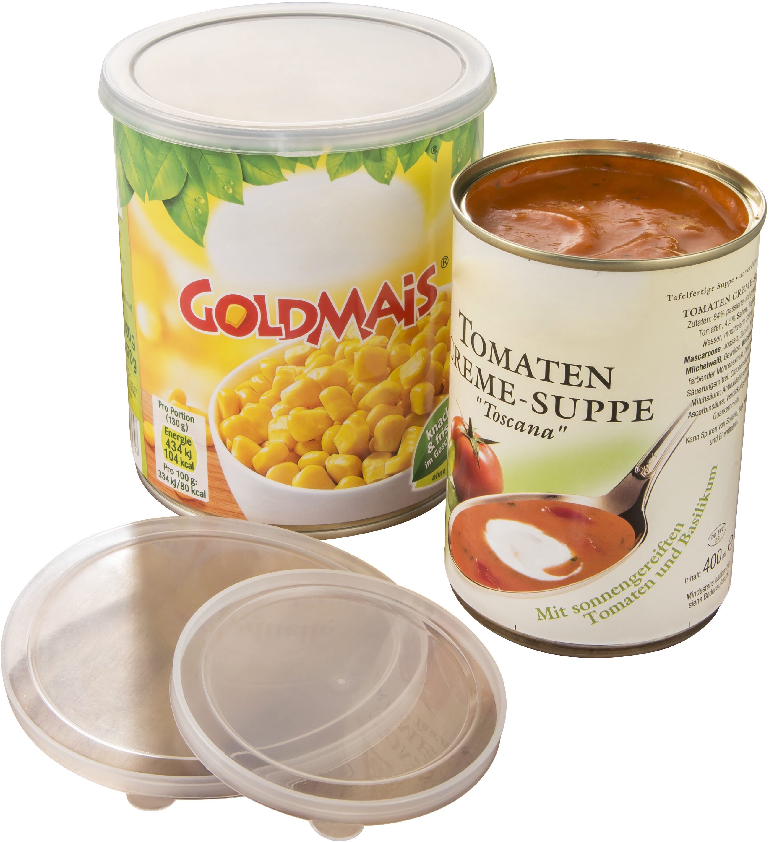 Ruco Frischhaltedeckel Konservendosendeckel, 12er Set, (Set, 12-tlg), Dosendeckel, Futterdeckel, wiederverwendbar, Made in Germany