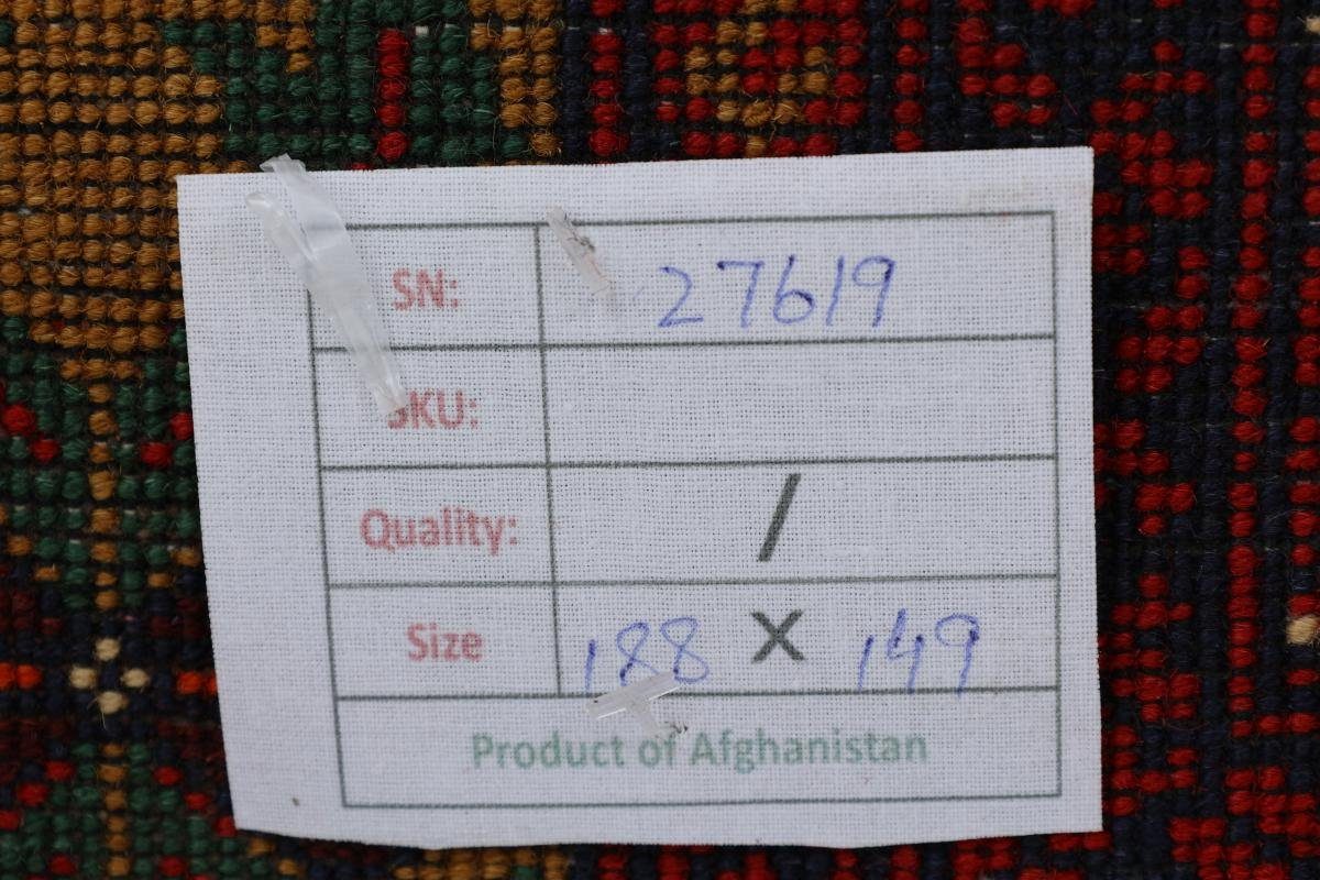 Afghan Orientteppich Nain Trading, mm rechteckig, Mauri Höhe: 149x188 Orientteppich, Handgeknüpfter 6