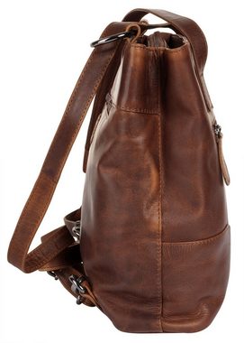 Cluty Cityrucksack, echt Leder