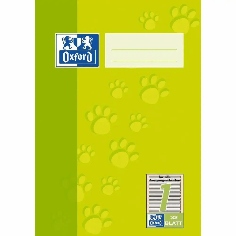 OXFORD Spiel Oxford Schulheft Lineatur 1 liniert DIN A5 - 32 Blatt