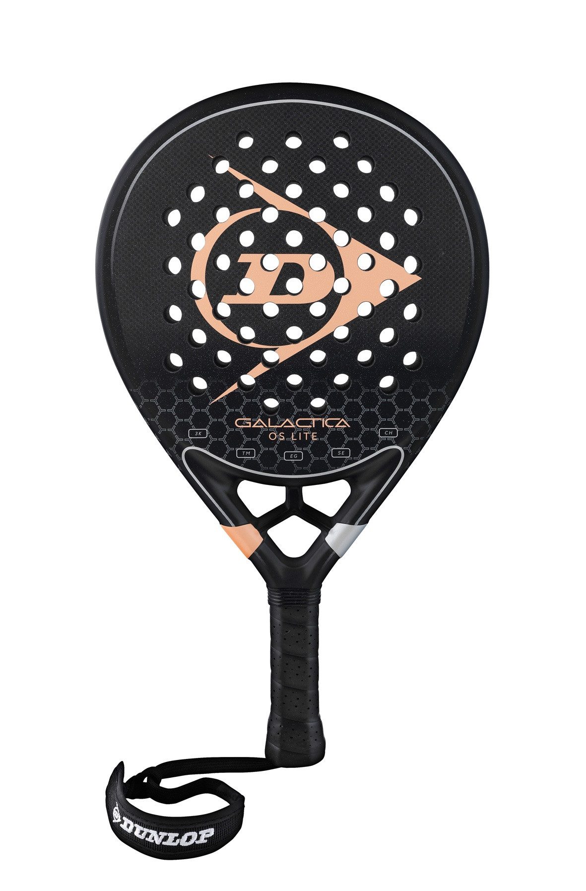 Dunlop Padelschläger Galactica OS Lite (Oversize) 350g/Rund/Turnier schwarz