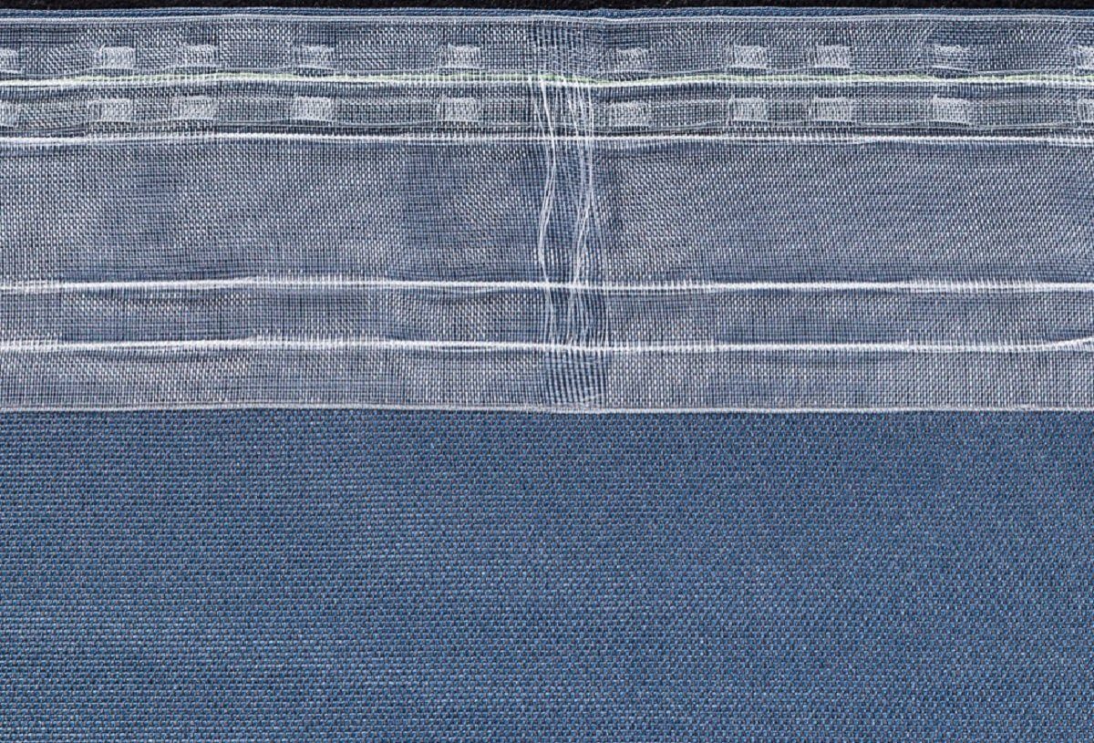 Breite: Gardinenband, Farbe: Meter transparent - 100mm rewagi, Verkaufseinheit: Stegband Dekoschals Gardine Variabel - / L103, 5