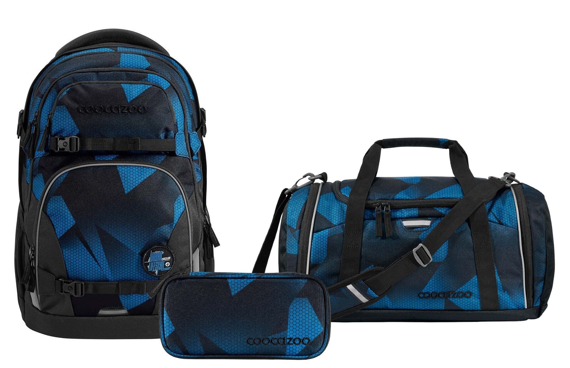 coocazoo Schulranzen Schulrucksack-Set PORTER Electric Ice günstig online kaufen