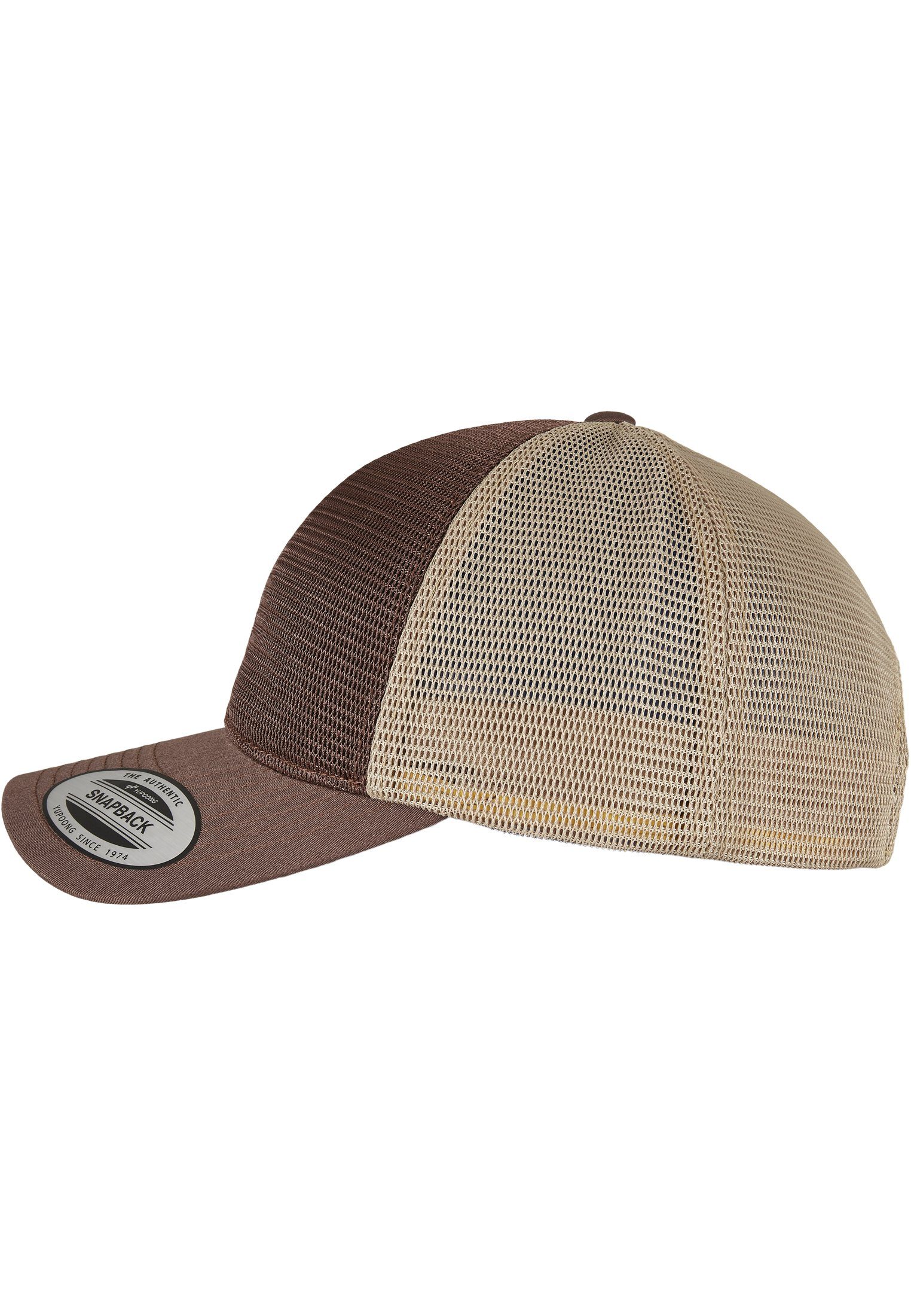 2-Tone brown/khaki 360° Cap Cap Flexfit Flex Omnimesh Accessoires