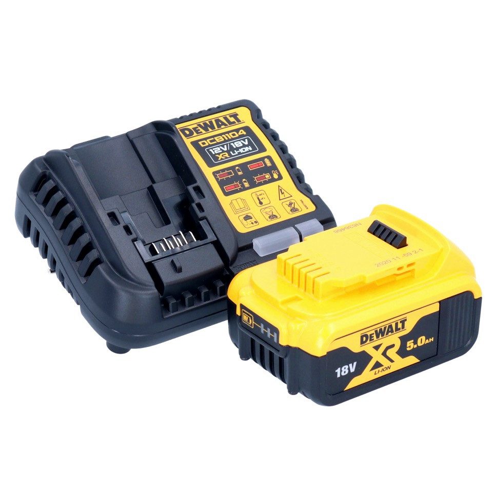 DeWalt DCB 1104 P1 Akku Starter Set 12 V / 18 V 1x Akku 5,0 Ah + DCB 1104 Akkupacks