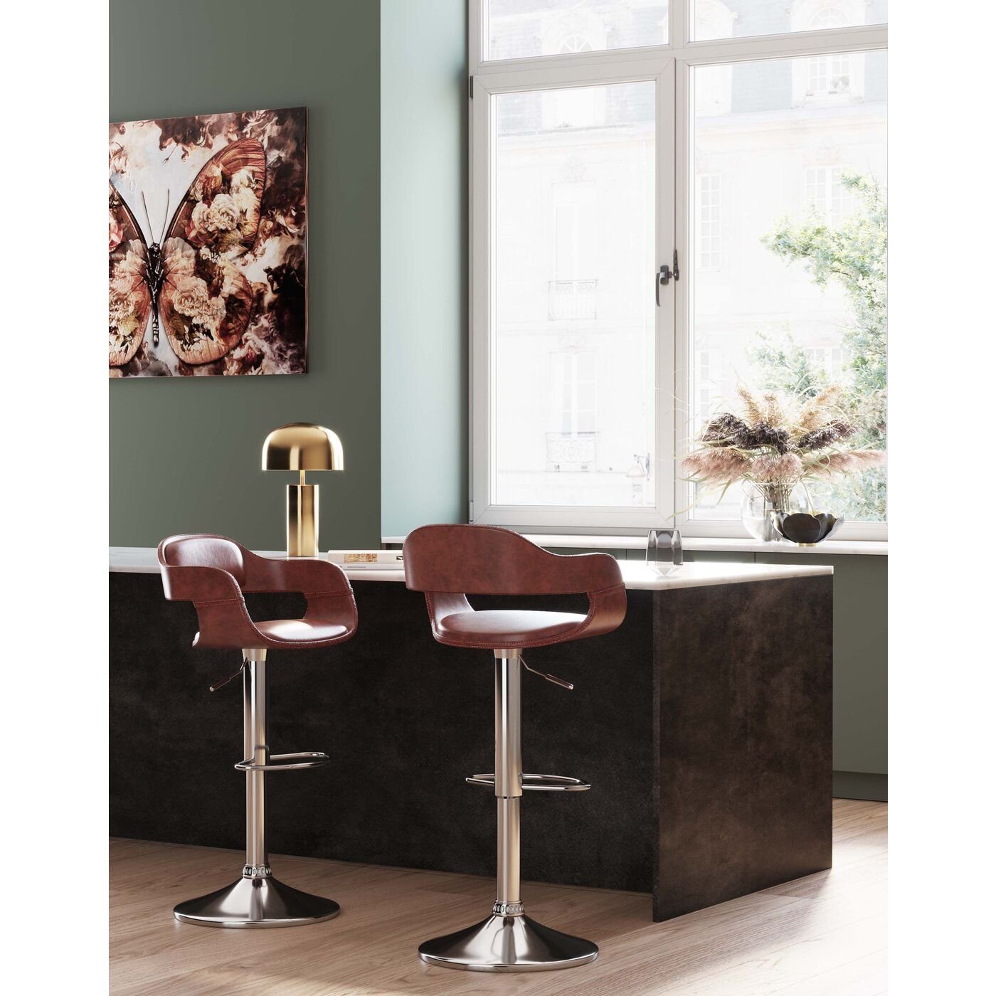 Kare Design Barhocker Monaco