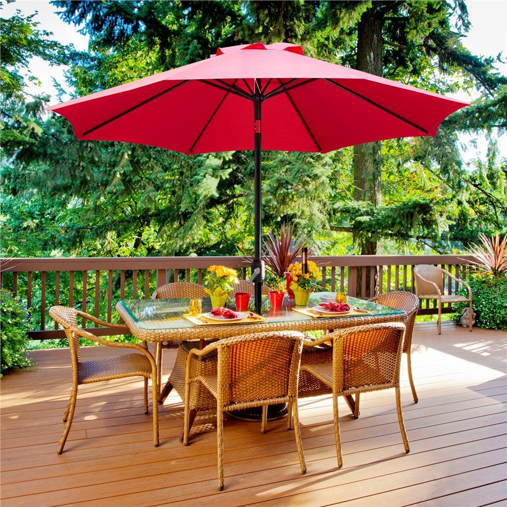 Yaheetech Sonnenschirm ∅ 223/270/294/327 cm, Gartenschirm günstig online kaufen