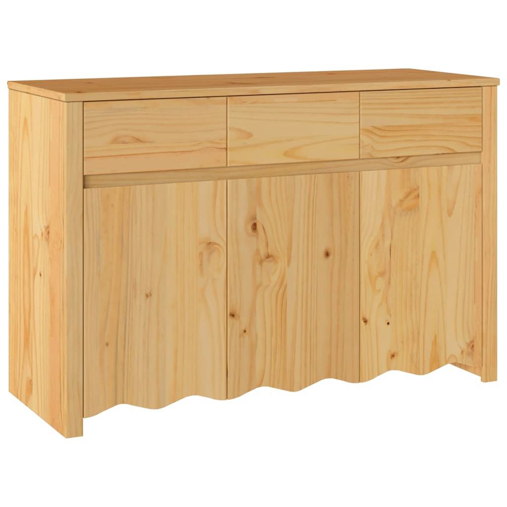 vidaXL Sideboard Sideboard Drammen Eiche 114 x 43 x 75.5 cm Massivholz Kief günstig online kaufen
