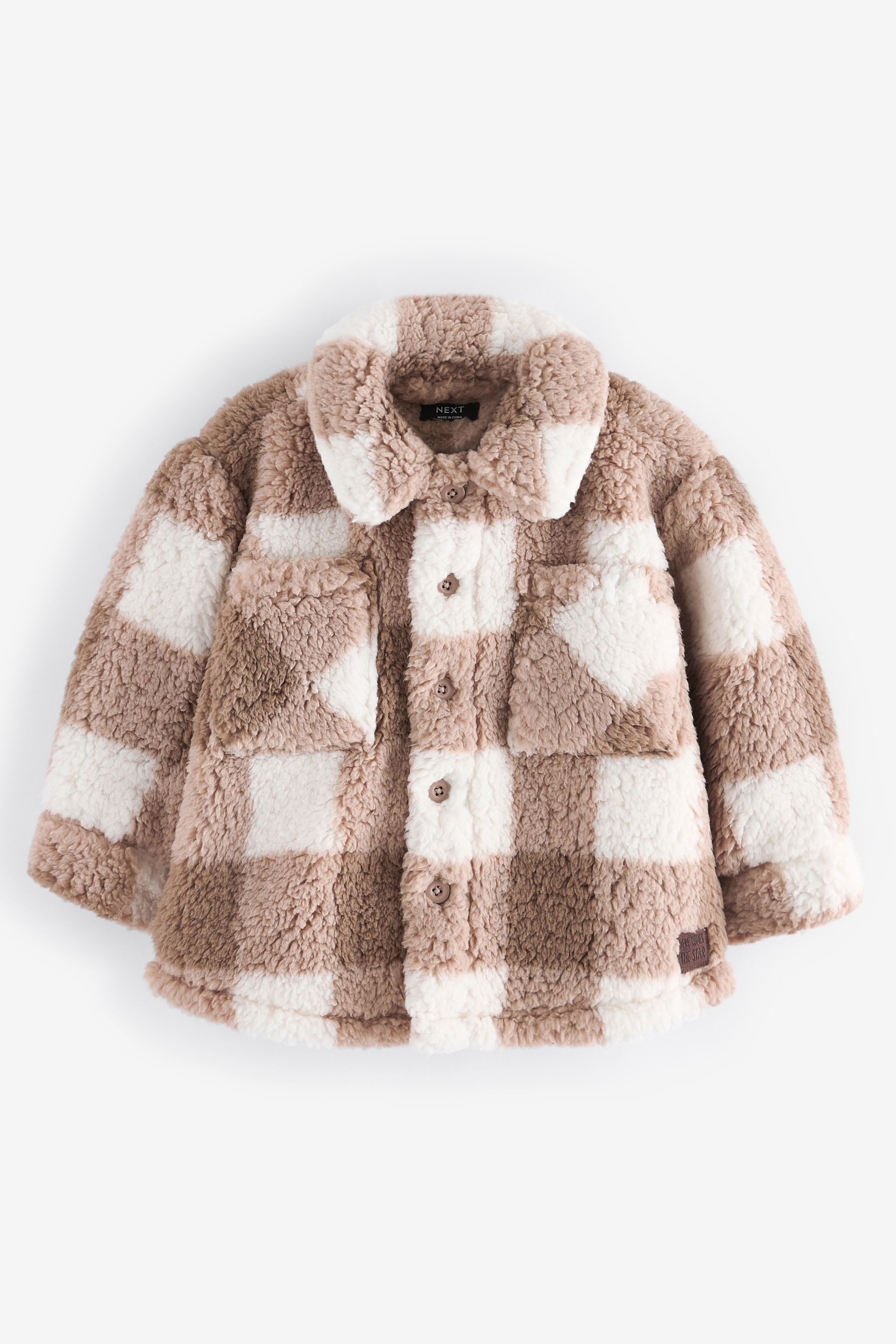 Hemdjacke Hemdjacke mit aus Fleece mit Borg
