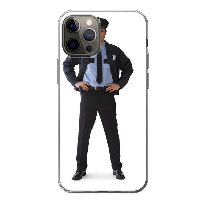 MuchoWow Handyhülle Porträt eines Polizisten Handyhülle Apple iPhone 13 Pro Smartphone-Bumper Print Handy