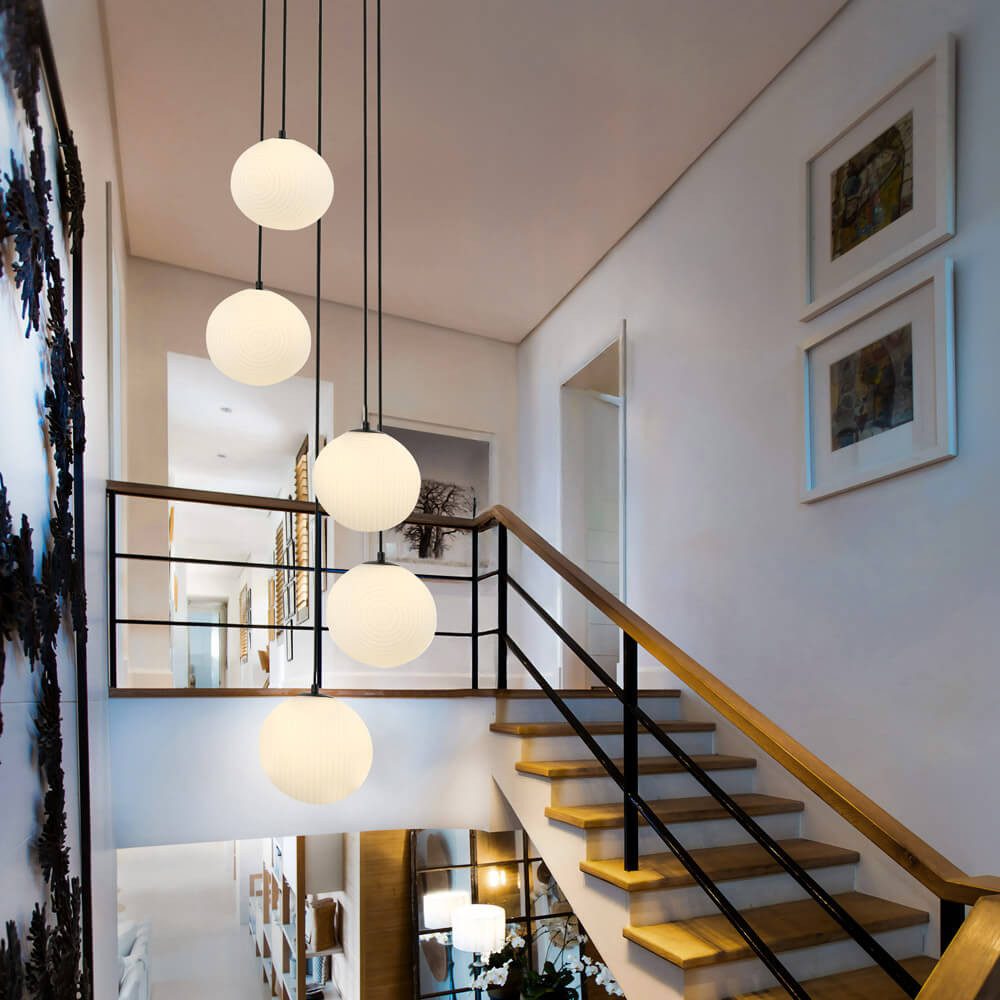 HOME DELUXE Deckenleuchte Hängeleuchte, Kugelförmige Lampenschirme, Pendell günstig online kaufen