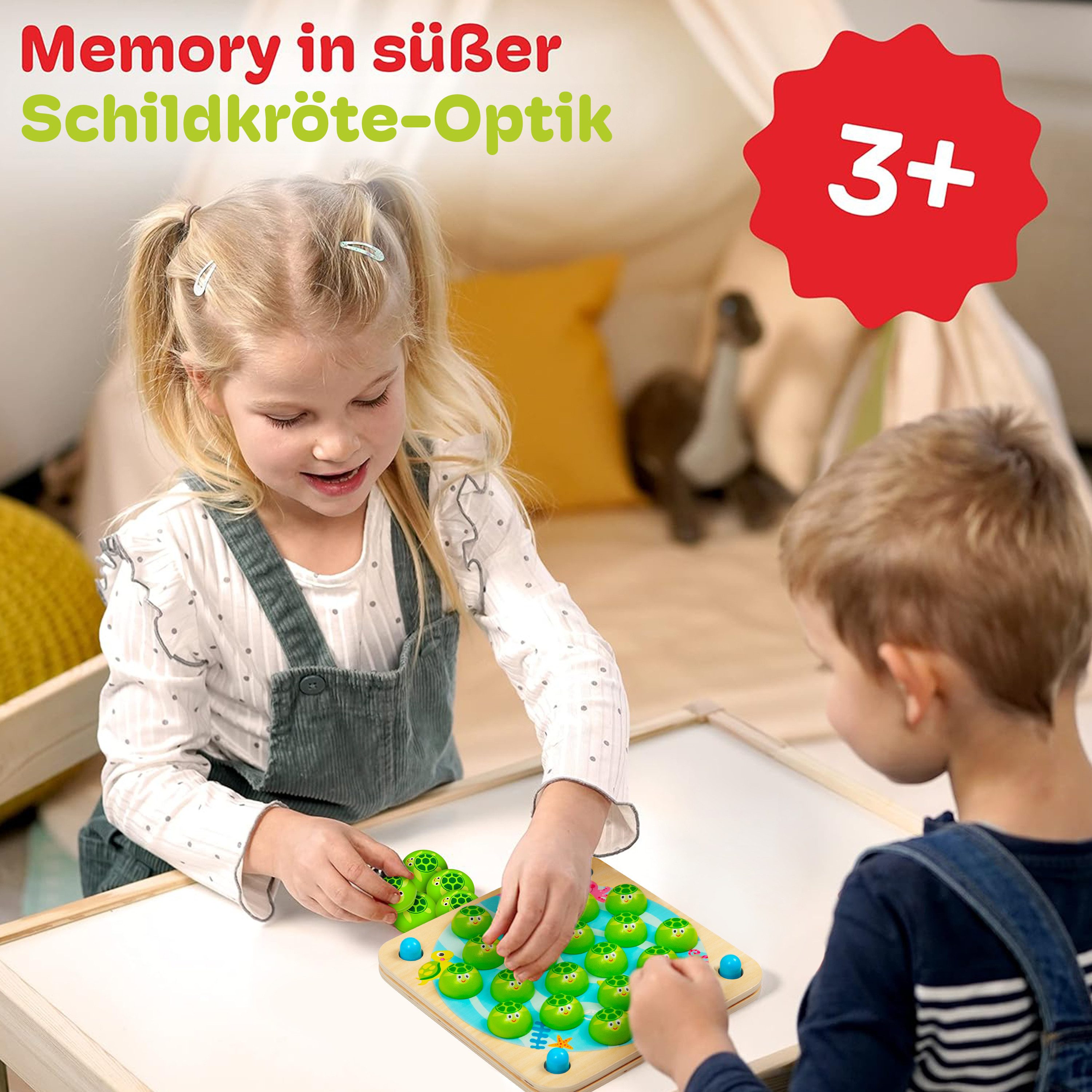Cubidi Lernspielzeug Memory für Kleinkinder⎥ Montessori Spielzeug aus Holz günstig online kaufen