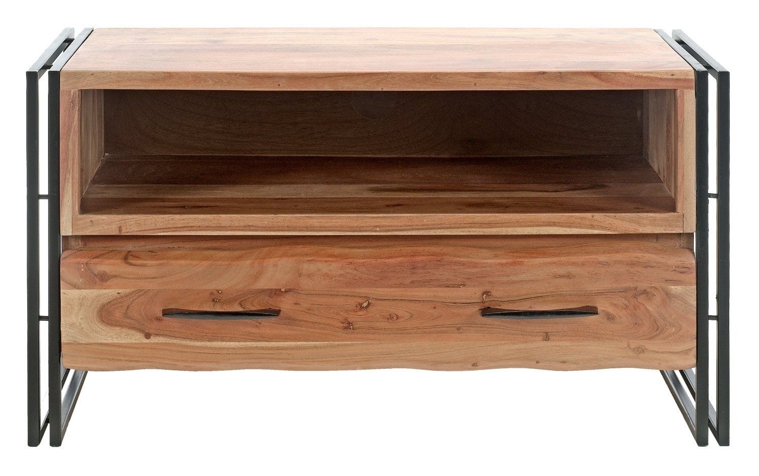 Vito Sitzbank Garderobenbank EDGE, B 90 x H 48 cm, massives Akazienholz, Me günstig online kaufen