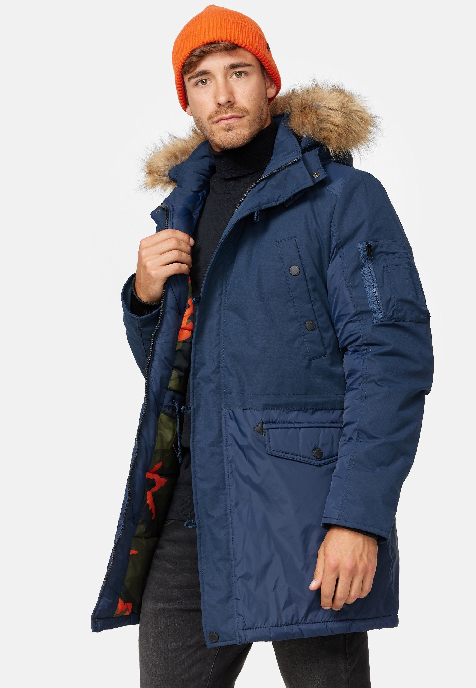 Indicode Parka Herren Jarl Herrenparka Herrenjacke