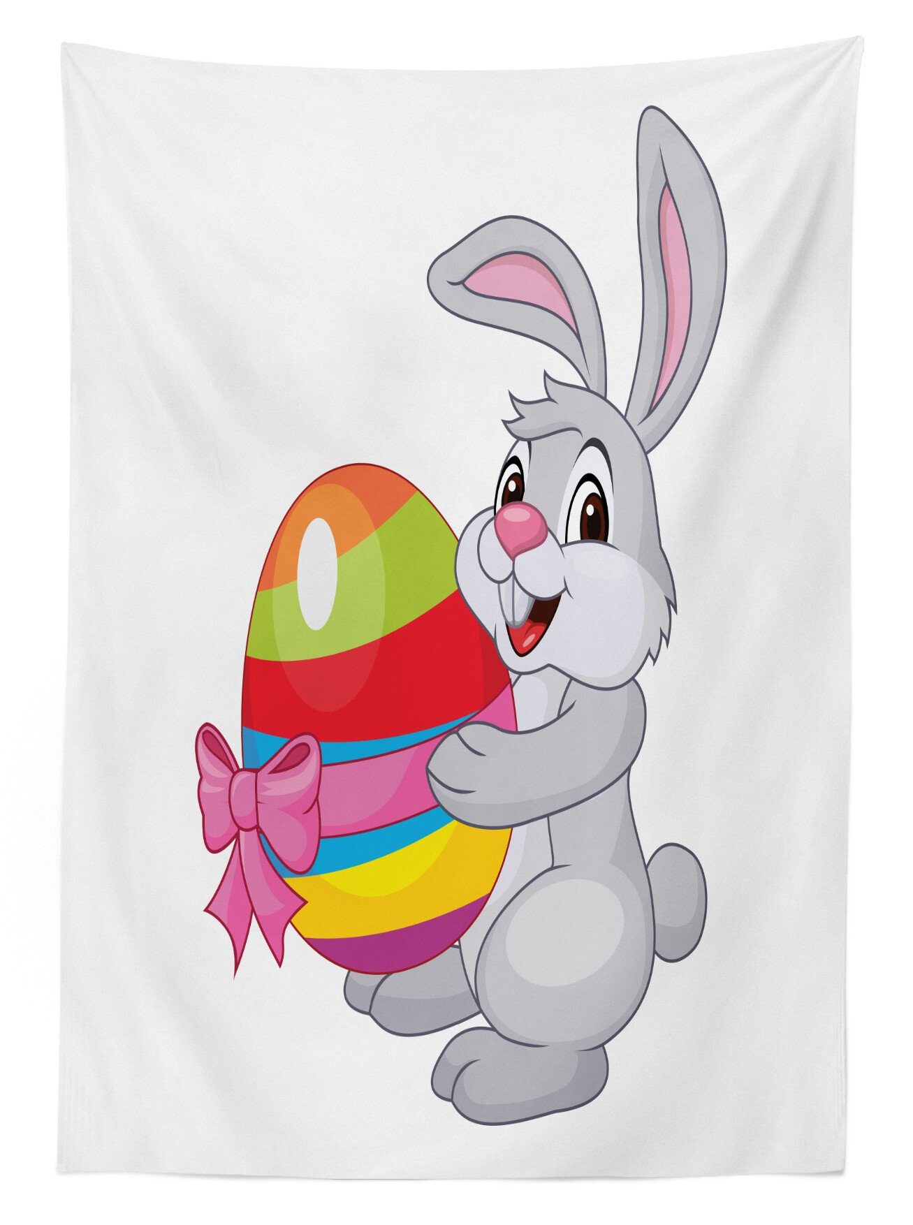 Klare Für den Waschbar Farbfest Außen Farben, Tischdecke geeignet Ostern Abakuhaus Cartoon-Kaninchen Bereich
