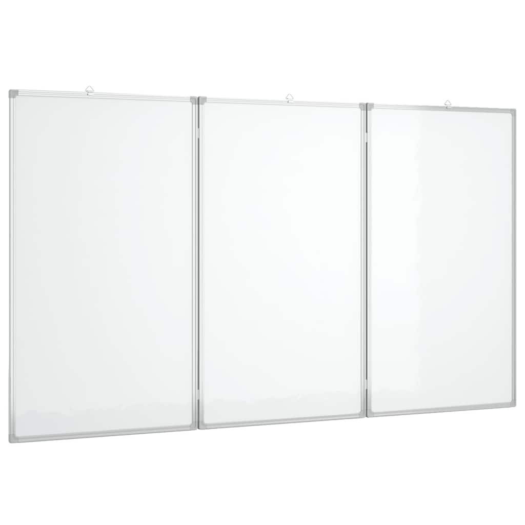 vidaXL Magnettafel Magnetisches Whiteboard Klappbar 150x80x1,7 cm Aluminium