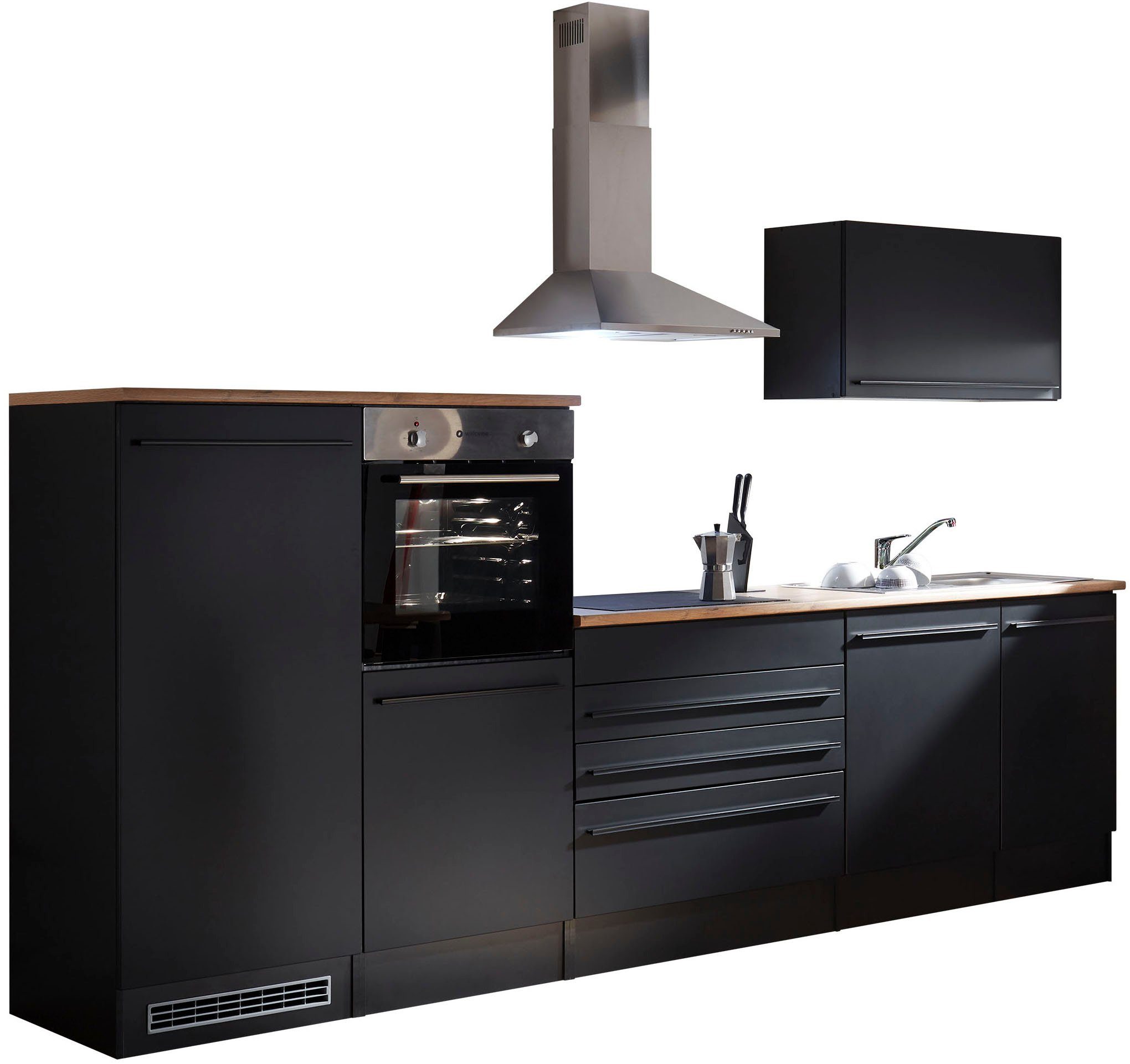 BASIC by Balculina Küchenzeile "Jazz", Breite 320 cm, wahlweise mit E-Gerät günstig online kaufen