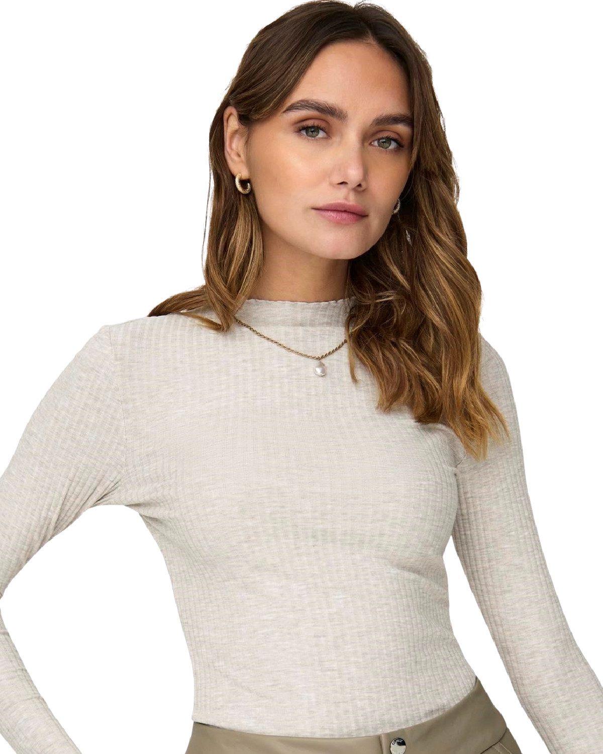ONLY Stehkragenshirt (2er-Pack) in Unifarbe günstig online kaufen