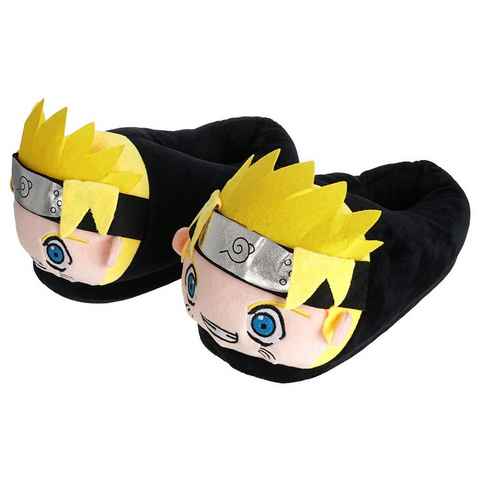 GalaxyCat Kuschelig warme Hausschuhe mit Gesicht für Naruto Uzumaki Fans Hausschuh Naruto Pantoffeln