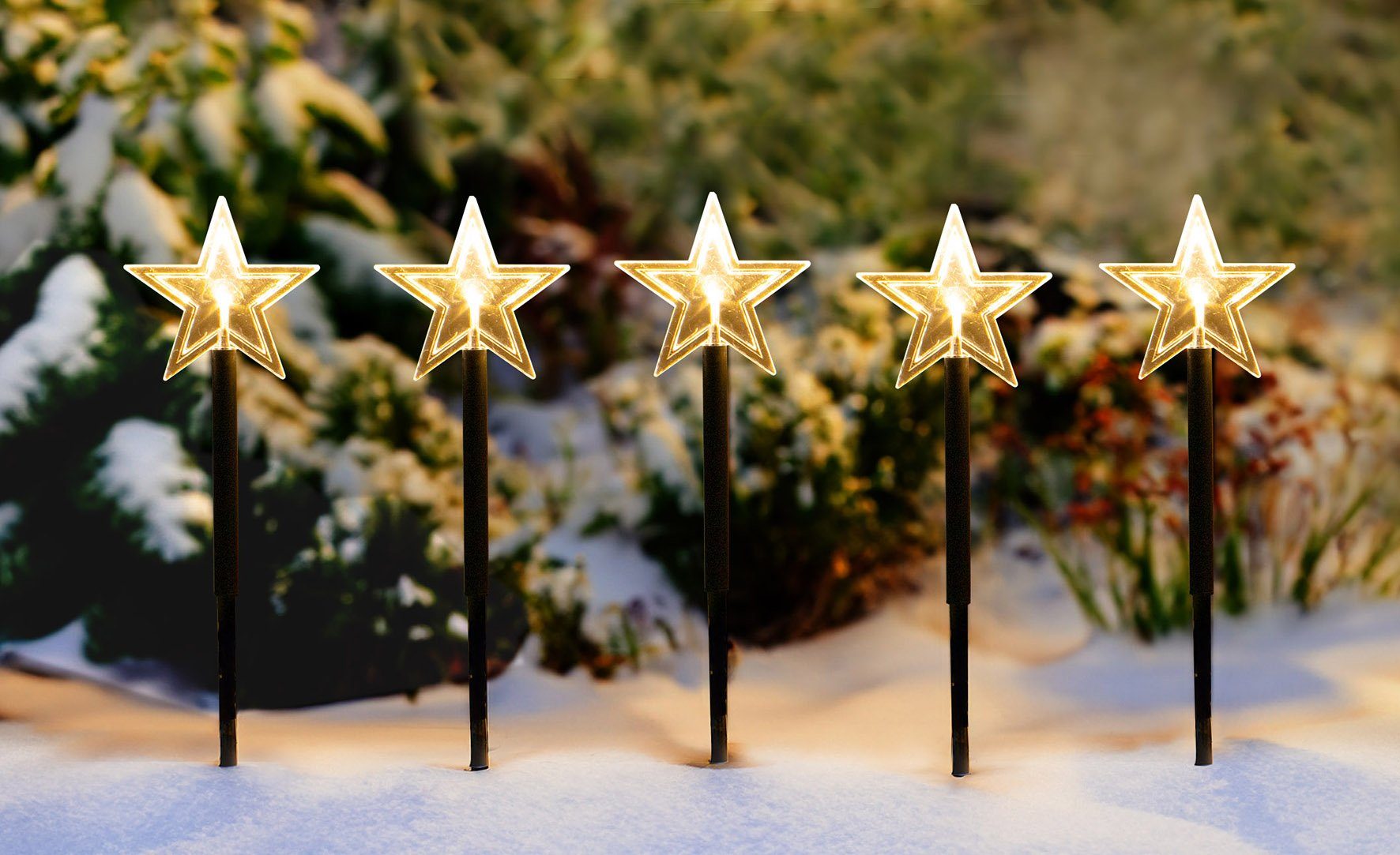 Spetebo LED Dekofigur LED Garten Stern günstig online kaufen