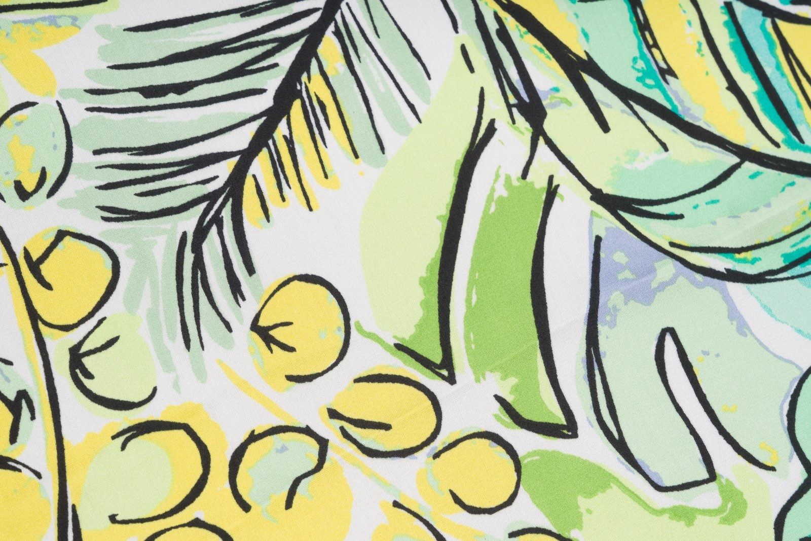 styleBREAKER Modetuch Halstuch Palmen Muster Popart Style, (1-St)