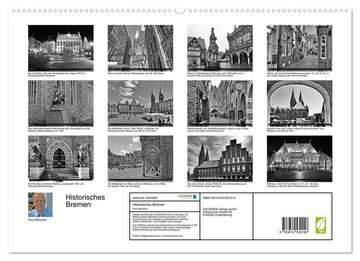 CALVENDO Wandkalender Historisches Bremen (Premium, hochwertiger DIN A2 Wandkalender 2023, Kunstdruck in Hochglanz)