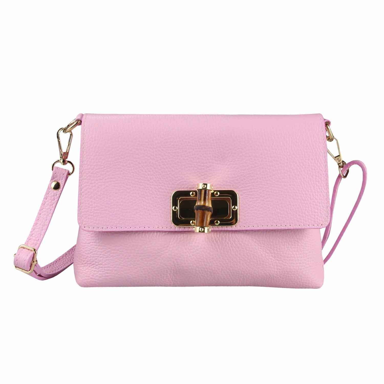 Schultertasche Made in Italy Damen Leder Tasche Crossbody Umhängetasche Clutch Reise