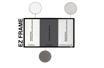 ELITE SCREENS EZ FRAME - RAHMENLEINWAND Rahmenleinwand (16:9 / CineWhite / 186 x 105-CineWhite)