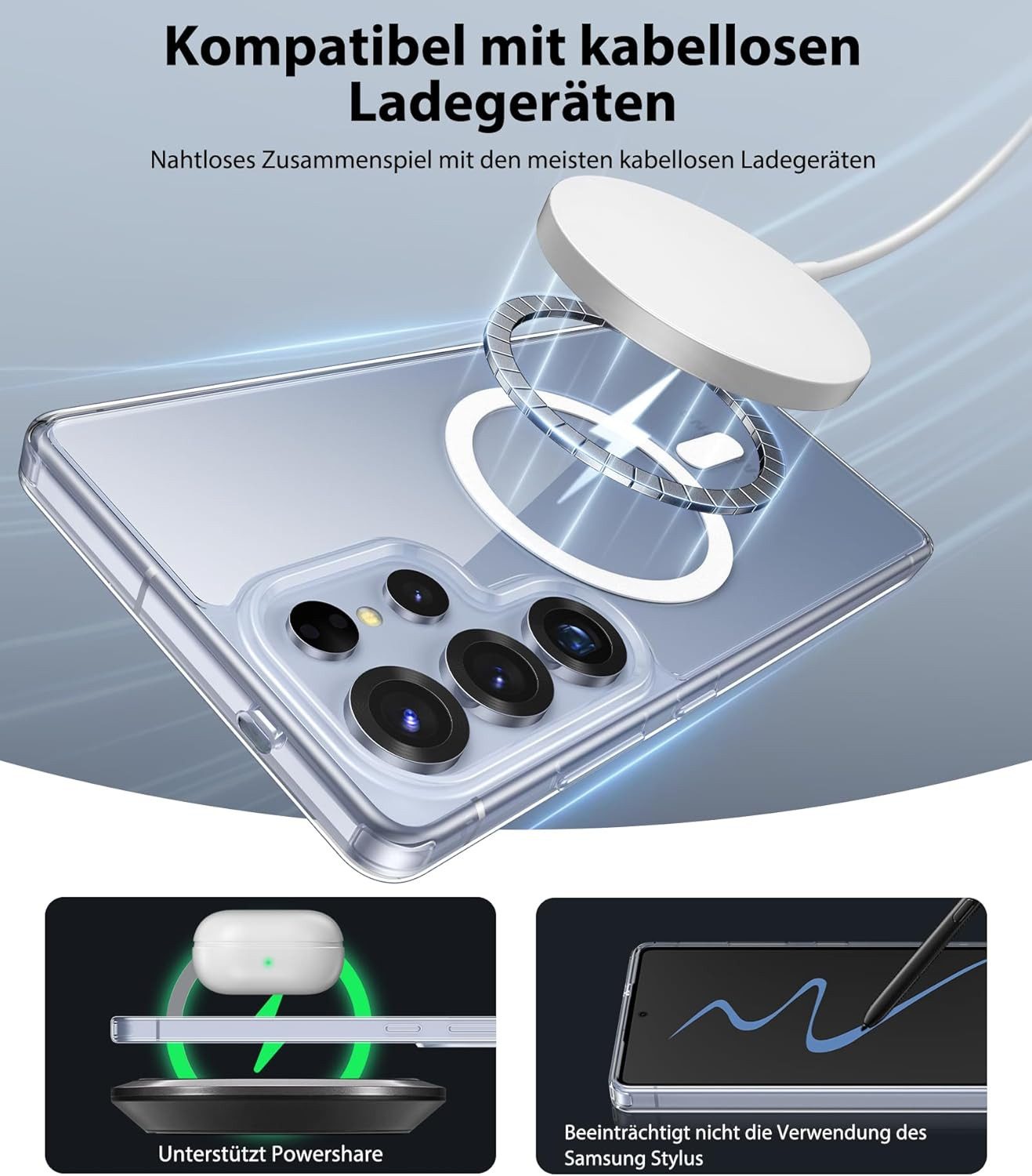 MSM Handyhülle Hülle für Samsung Galaxy S25 / Plus / Ultra Schutz Hard MagSafe Klar