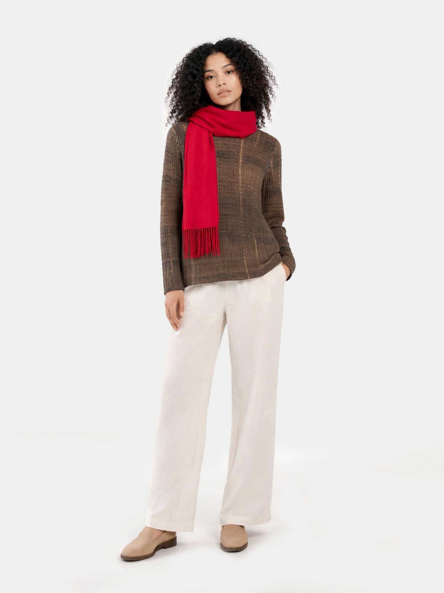 GOBI Cashmere Strickschal Kaschmirschal mit Fransen