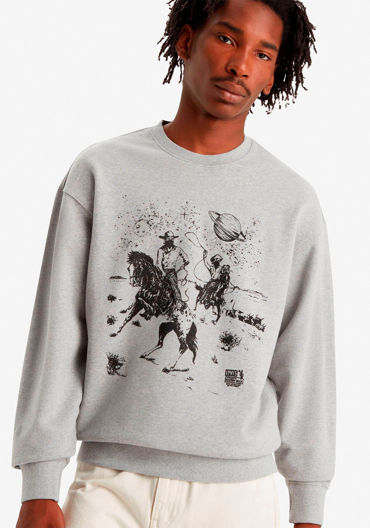 GREYS RELAXD CREW Levi's® GRAPHIC Sweatshirt