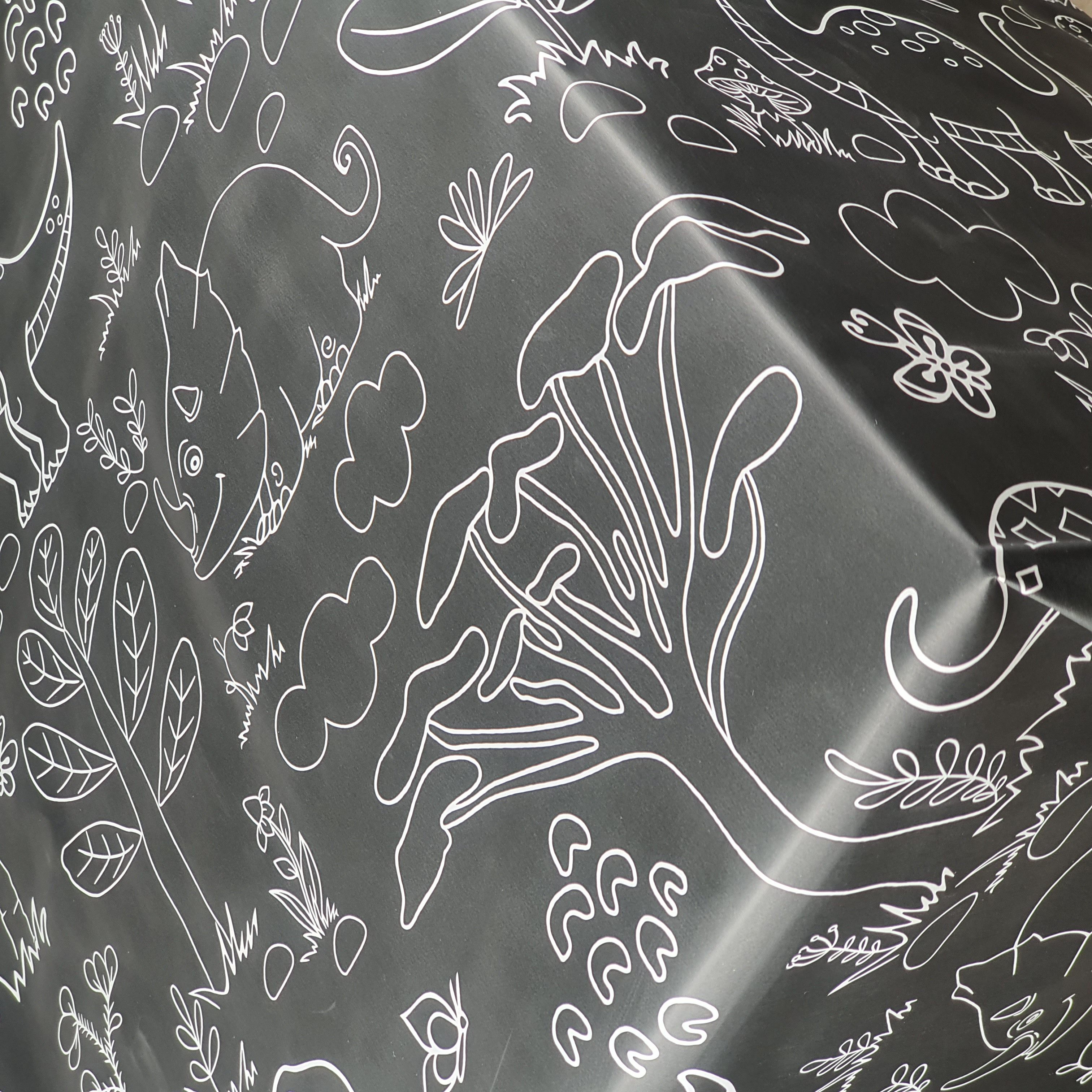 DecoHomeTextil Heimtextilmanufaktur Tischdecke Wachstuch Wachstischdecke Gartentischdecke Kinder Dinosaurier