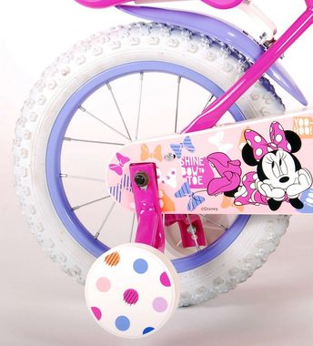 Disney Kinderfahrrad Minnie Cutest - Mädchen - Zwei Handbremsen - bis 60 kg - 85% montiert, Luftbereifung, 12, 14 oder 16 Zoll, 3 - 6 Jahre