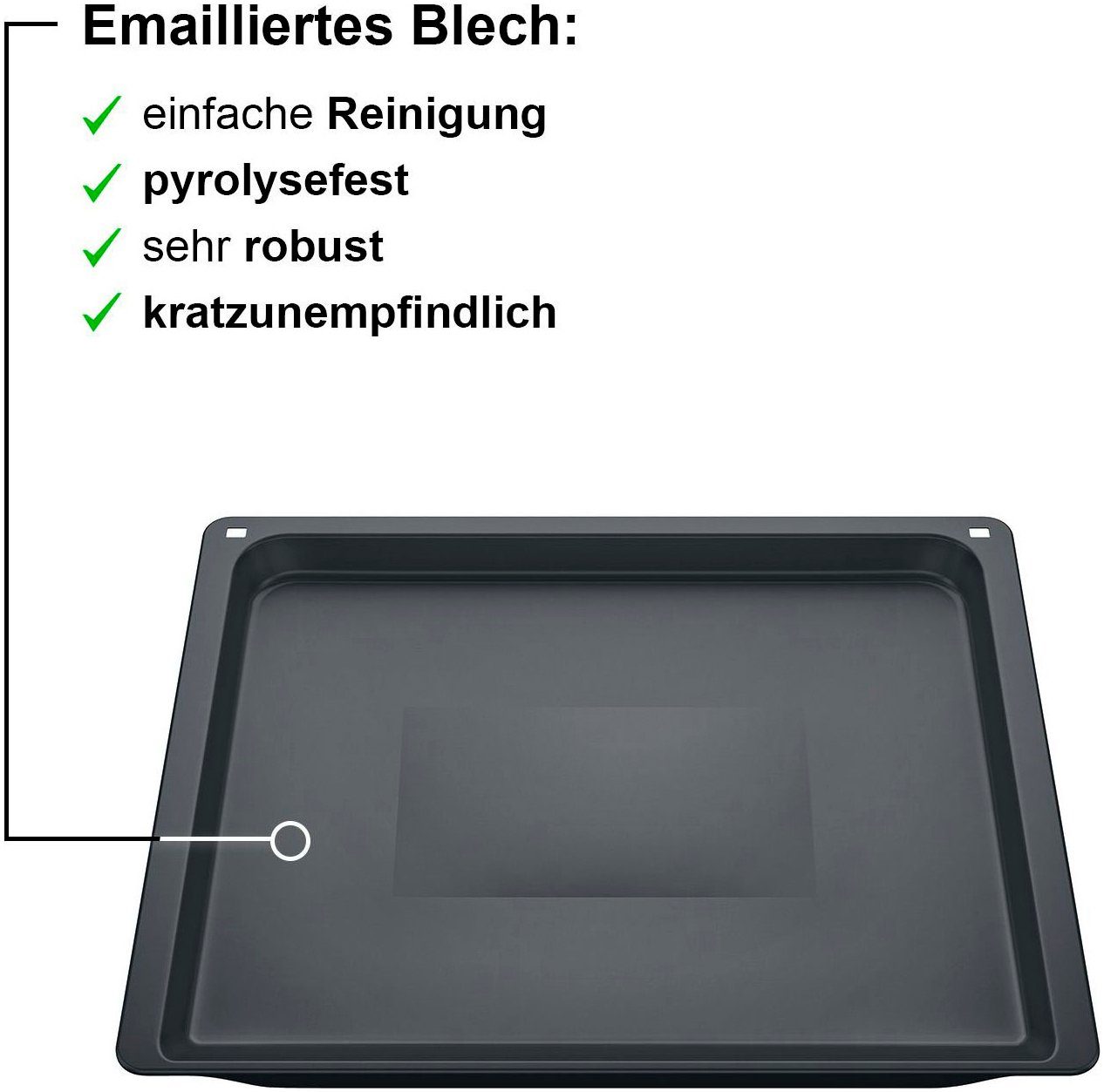 SIEMENS Backblech HZ631070, Stahl