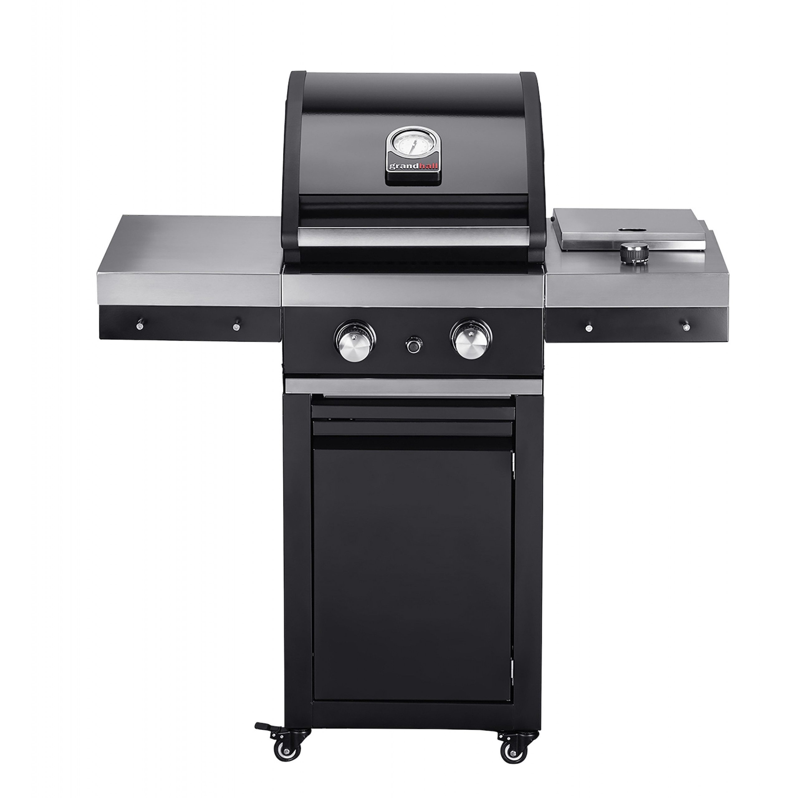 GrandHall Gasgrill Grandhall Gasgrill Classic G2 Trolley 2 Brenner, 1 Seitenbrenner
