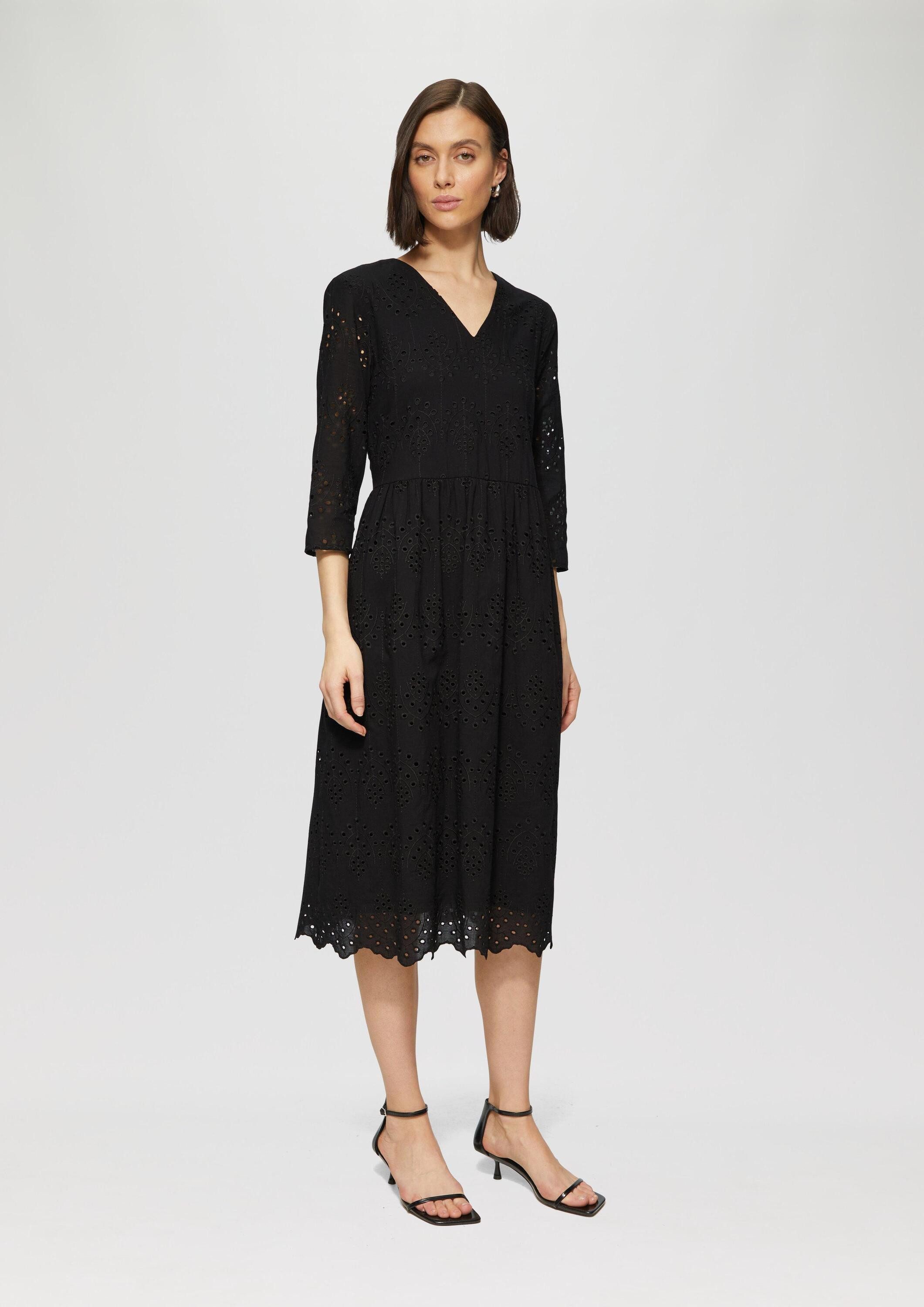 s.Oliver Minikleid Kleid Midikleid aus Broderie günstig online kaufen