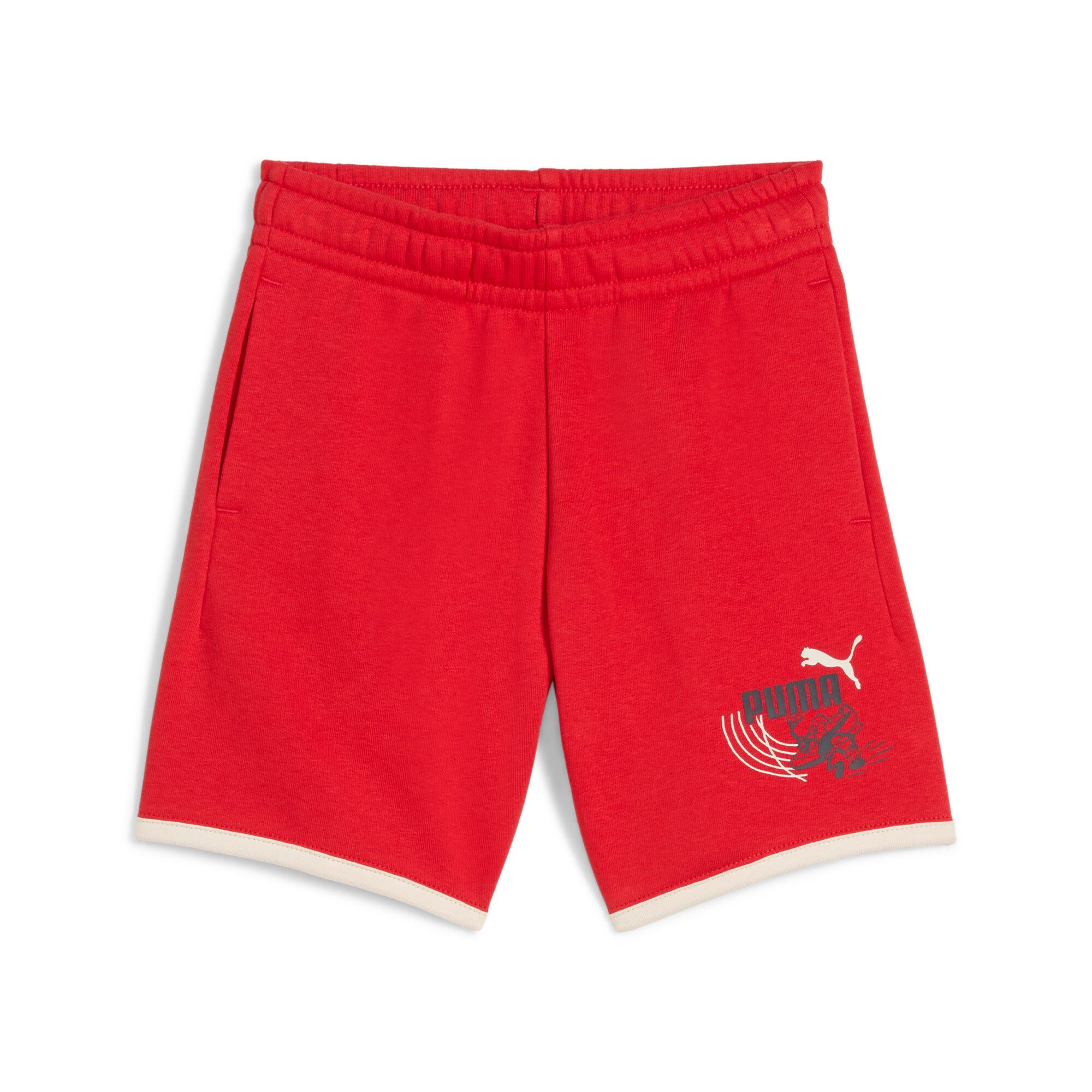 PUMA Trainingsshorts LITTLE RUNNERS SHORTS TR PS sportlicher Stil, für Kinder, aus Baumwollmischung, regular fit