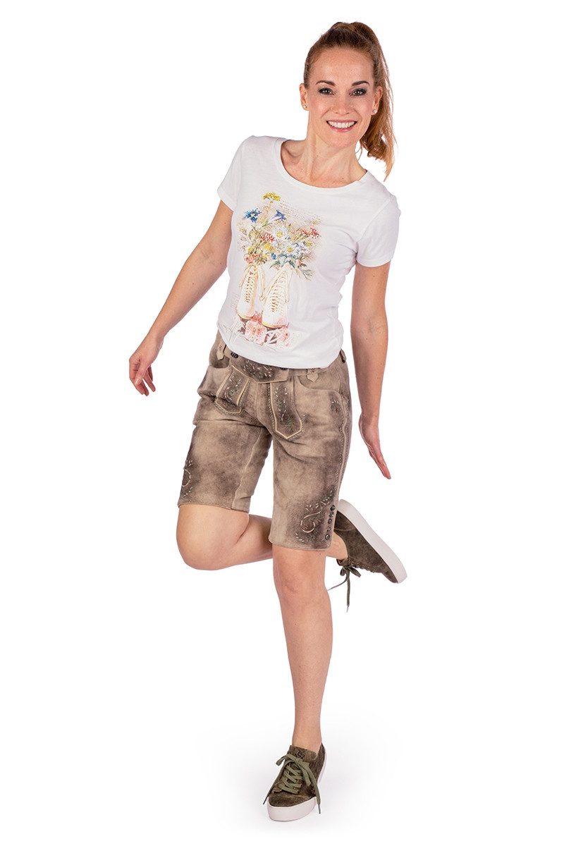 Spieth & Wensky Lederhose Trachtenlederhose Damen - ANNALISA - birke