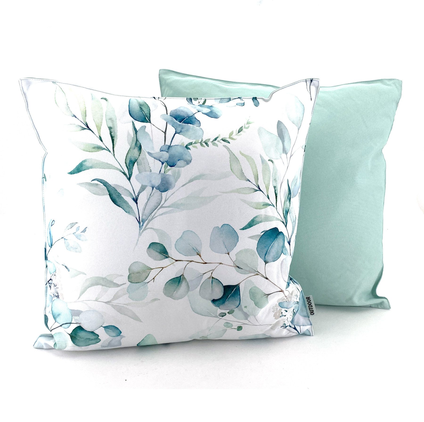 heimtexland Dekokissen Outdoorkissen 45x45 Outdoor Garten Deko Kissen, Lotus Effekt, schmutz- und wasserabweisend, inkl. Füllung