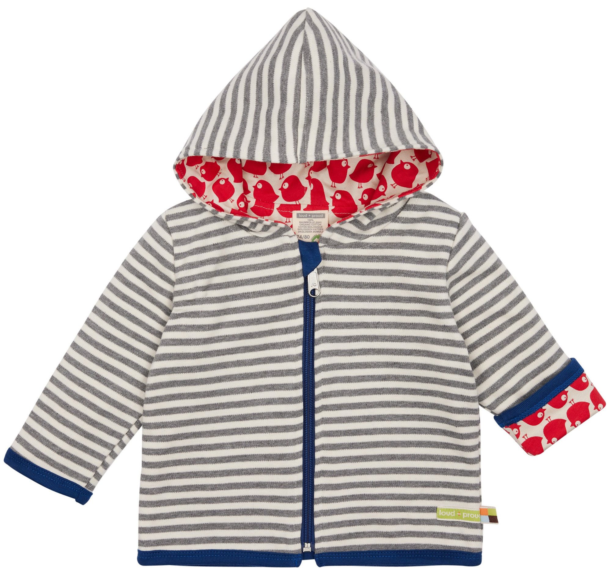 Wendejacke mit Streifen