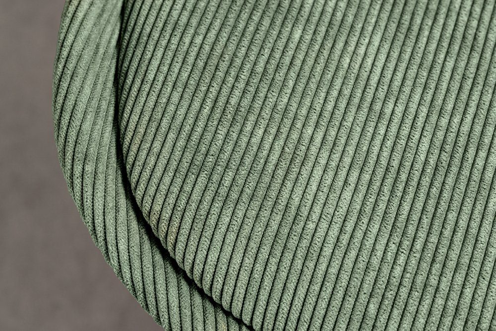 schwarz Metall / 1 Cord (Einzelartikel, Polsterstuhl · SCANDINAVIA grün MEISTERSTÜCK Wohnzimmer grün Design riess-ambiente Esszimmer St), grün Retro · | · ·