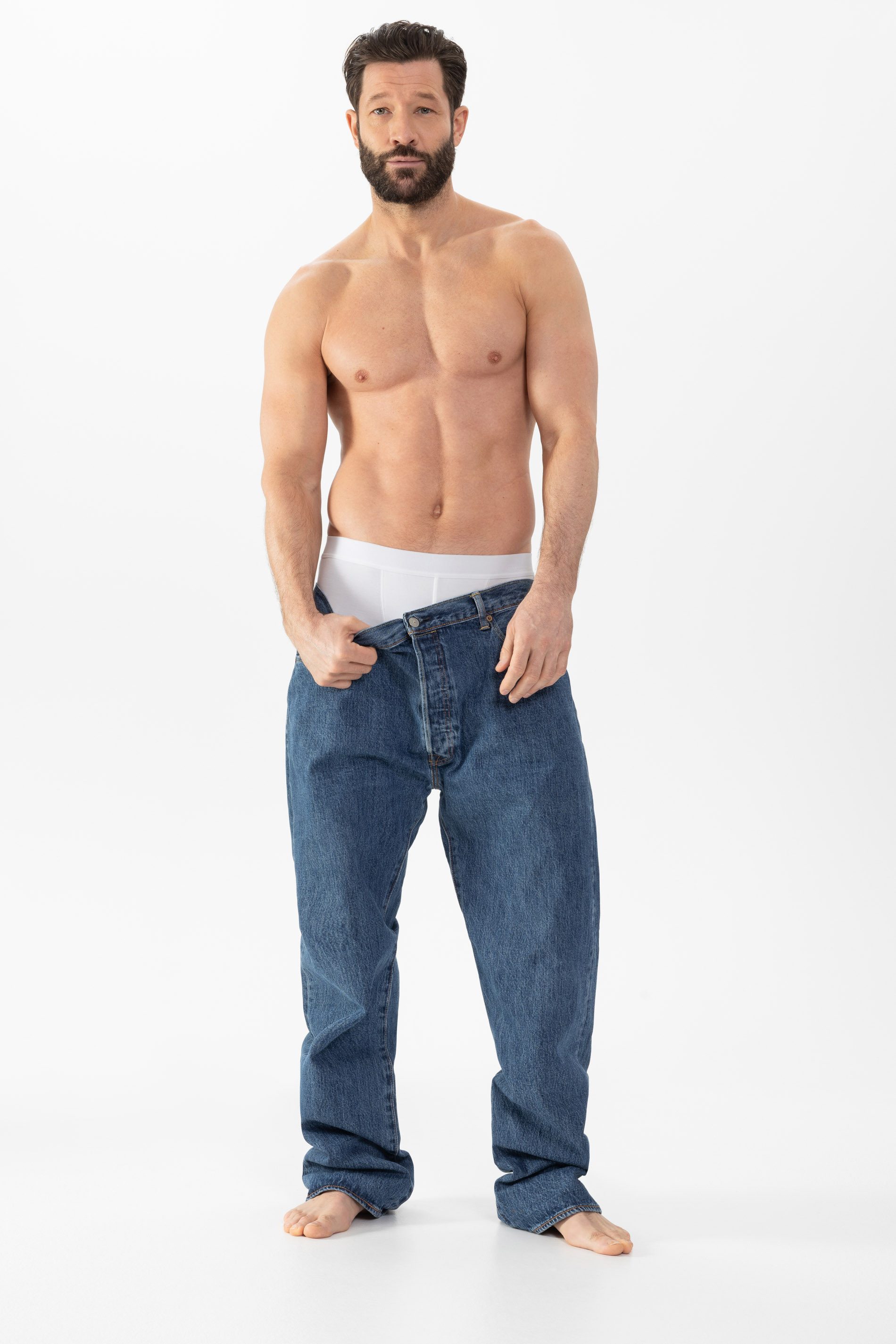 Mey Trunk Mey Herren Shorty Serie Superior Modal Uni (1-St., 1) Moderne Trunks, Gemustert, Atmungsaktiv, Baumwoll-Mix
