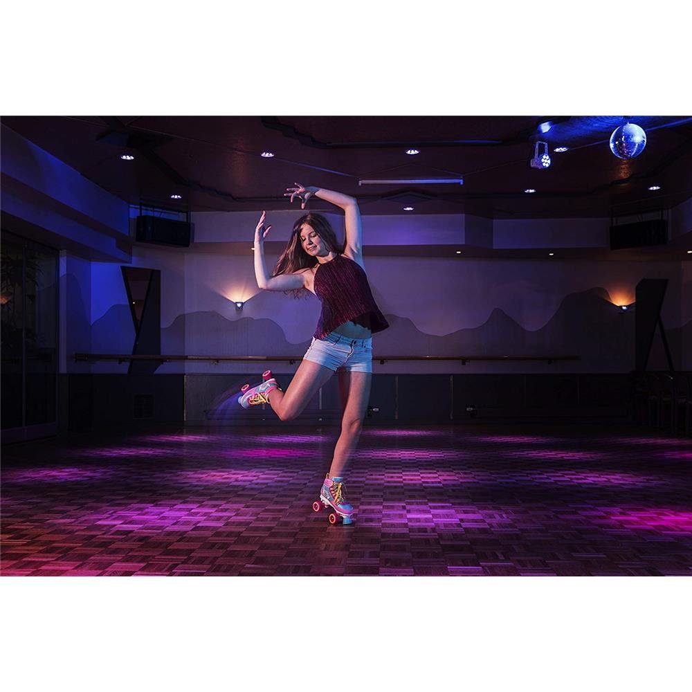 Wonders, Mädchen Skate mehrfarbig Disco-Roller Hudora Roller-Skates, 35-36 Rollschuhe Größe