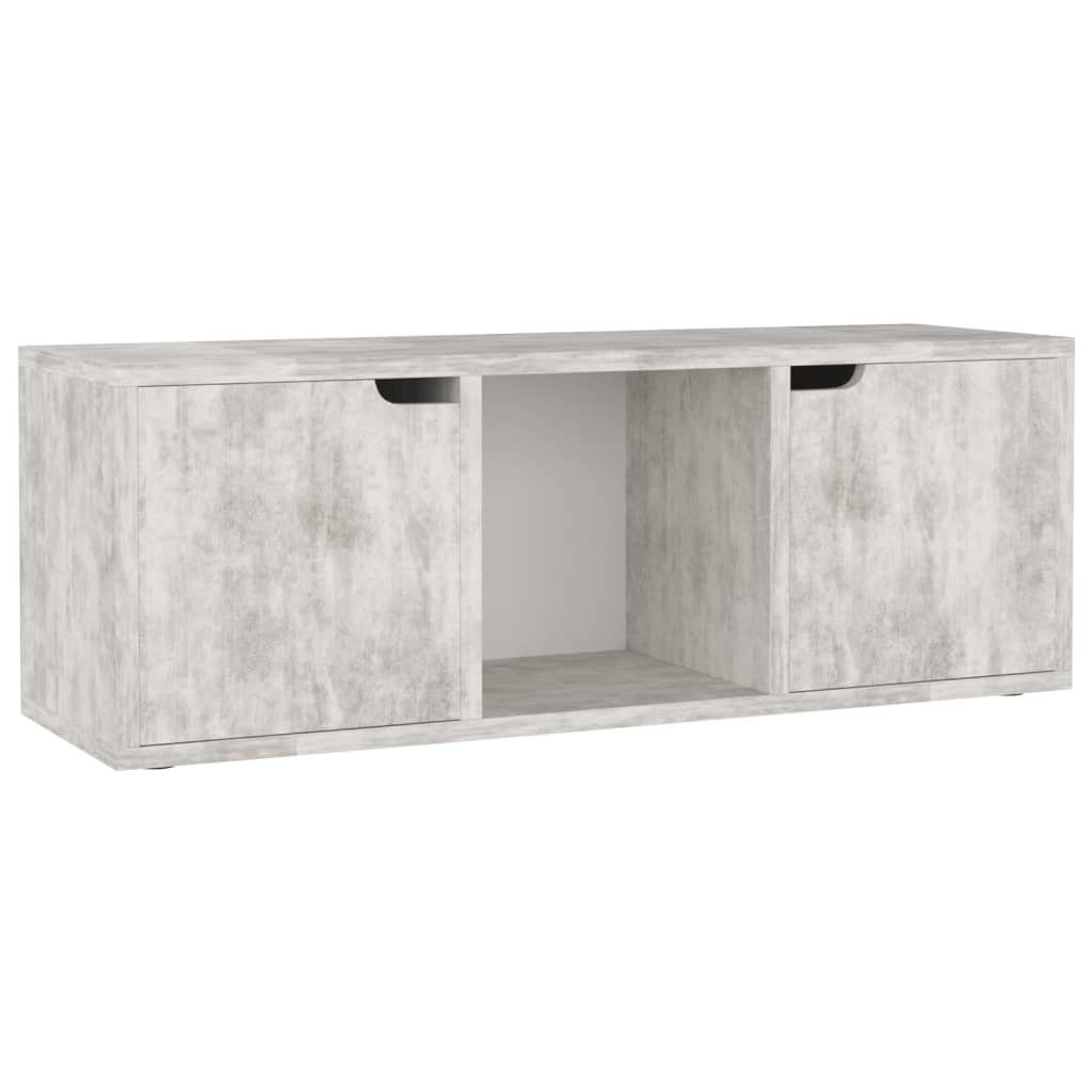 vidaXL TV-Schrank TV-Schrank cm (1-St) Holzwerkstoff 88,5x27,5x30,5 Betongrau