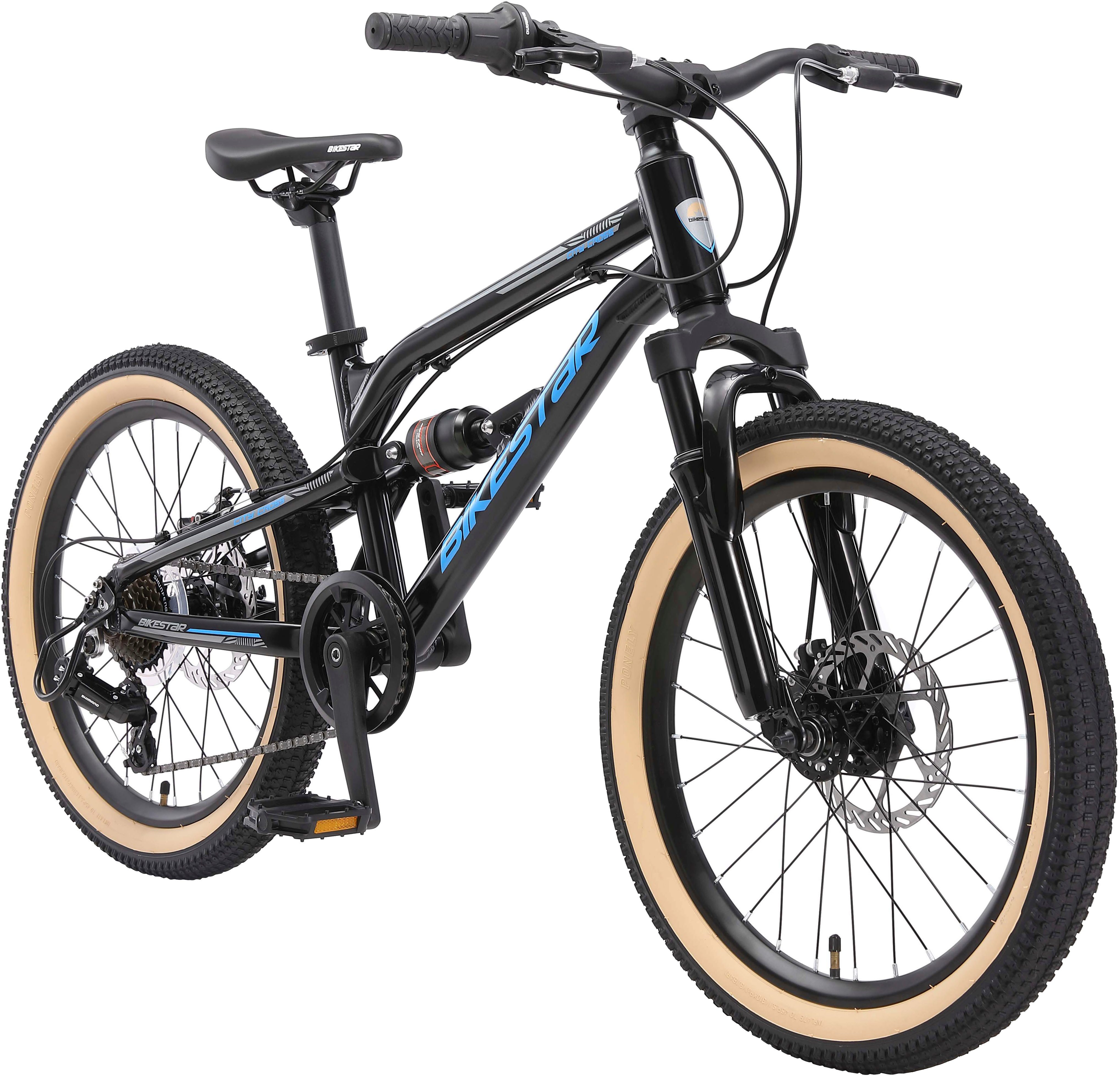 Bikestar youth bicycle, 7-speed Shimano RD-TY21 derailleur, derailleur gears