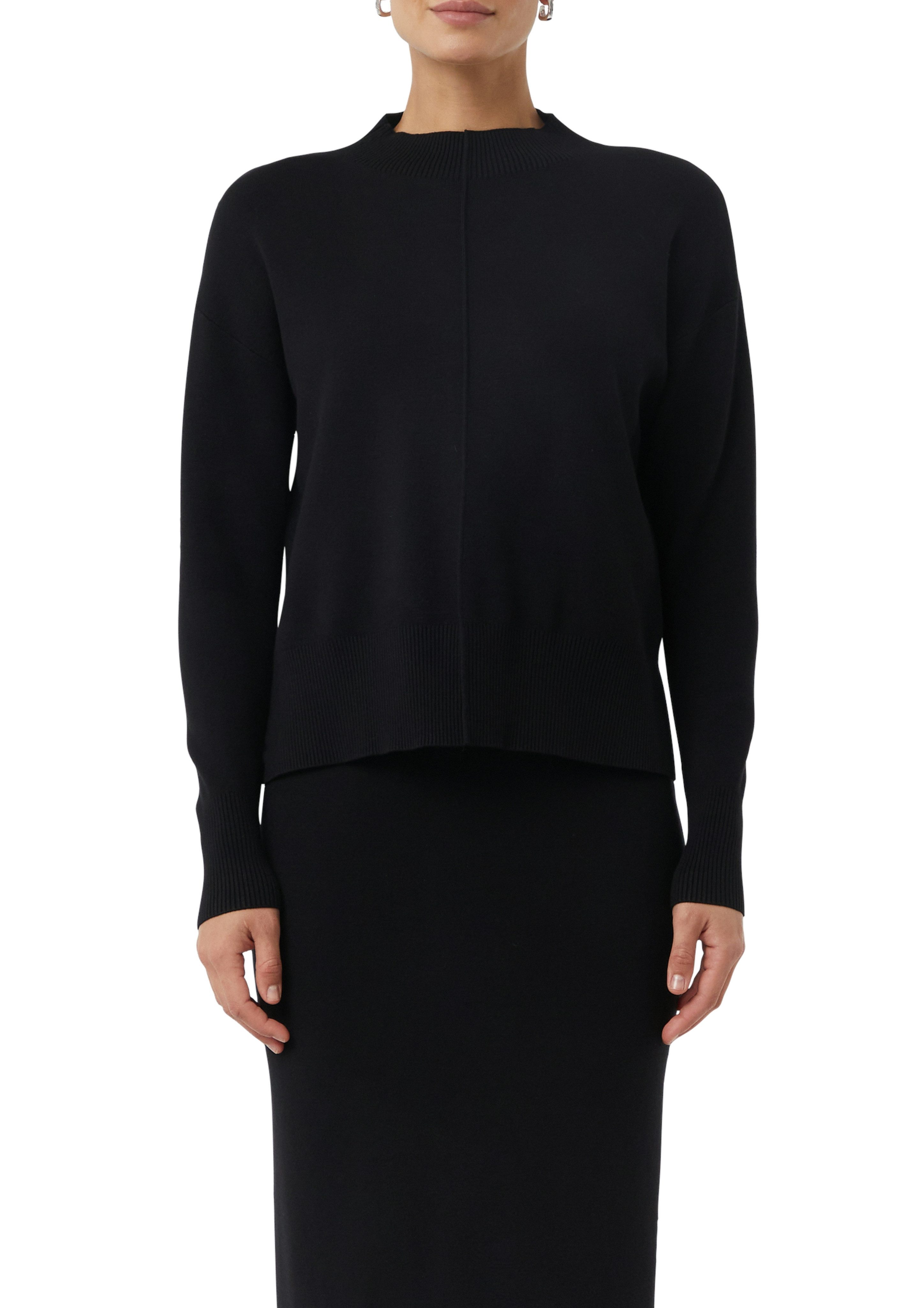 comma casual identity Rundhalspullover mit Ziehrnaht casual, Rundhals, seit günstig online kaufen